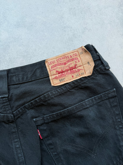 Levis 501 muške crne farmerke (36x30)