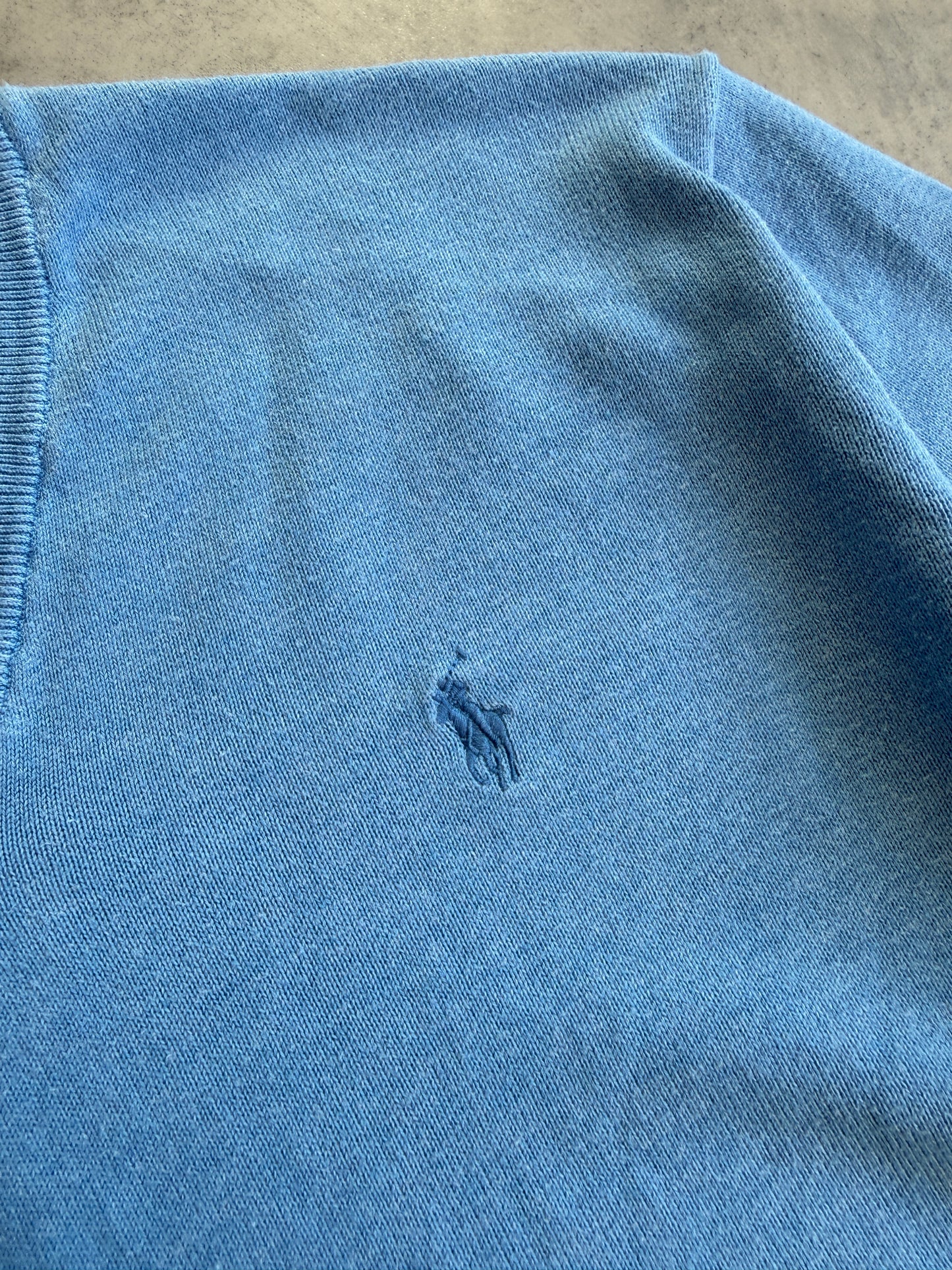 Polo by Ralph Lauren Pima Cotton muški plavi džemper (M)