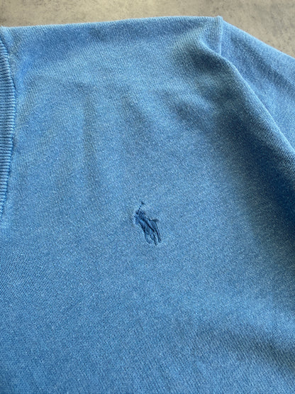 Polo by Ralph Lauren Pima Cotton muški plavi džemper (M)