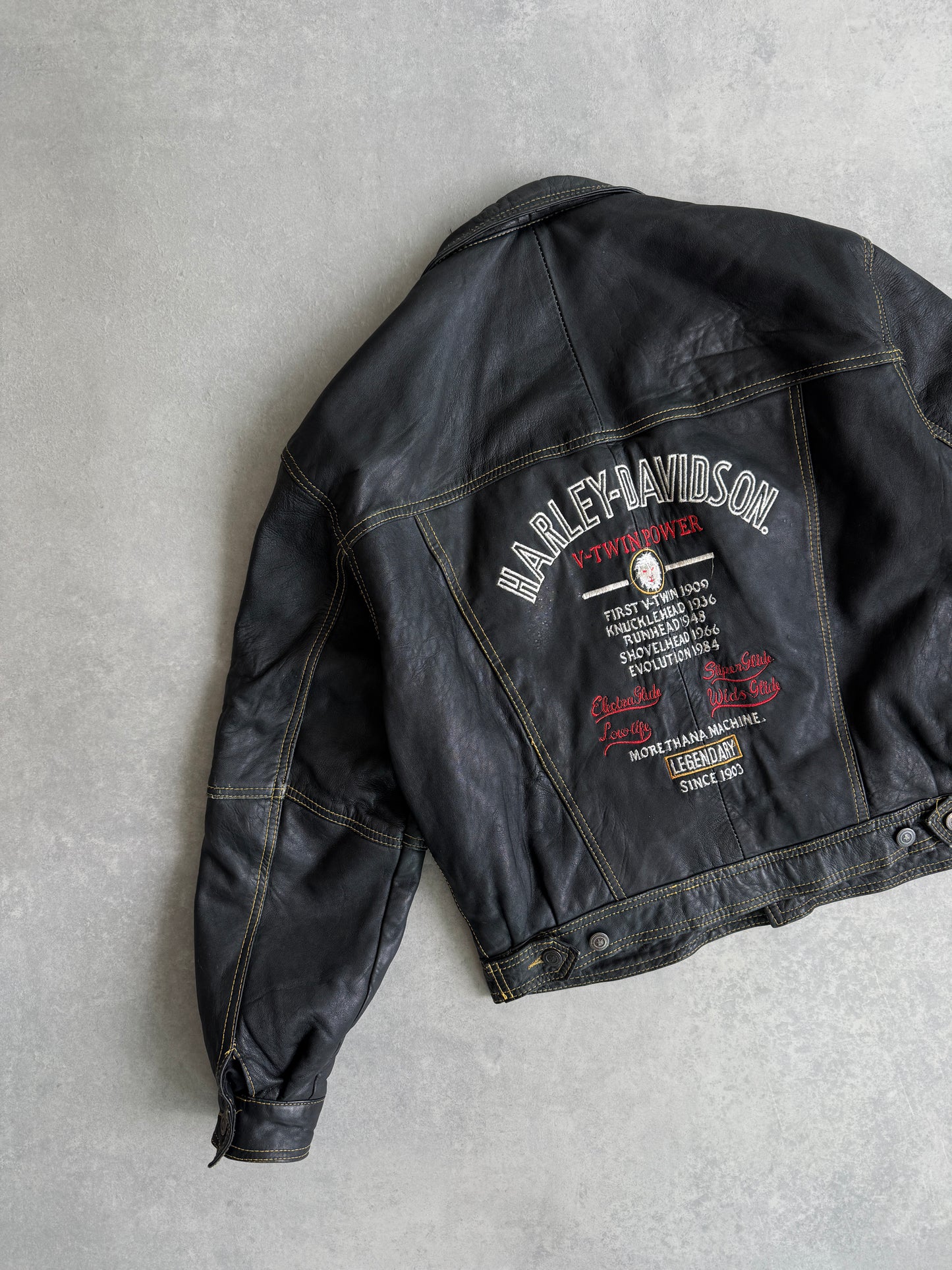 Harley Davidson vintage muška kožna jakna (S)