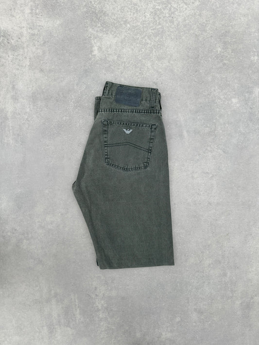 Armani Jeans 2000s muske zelene farmerke (30)