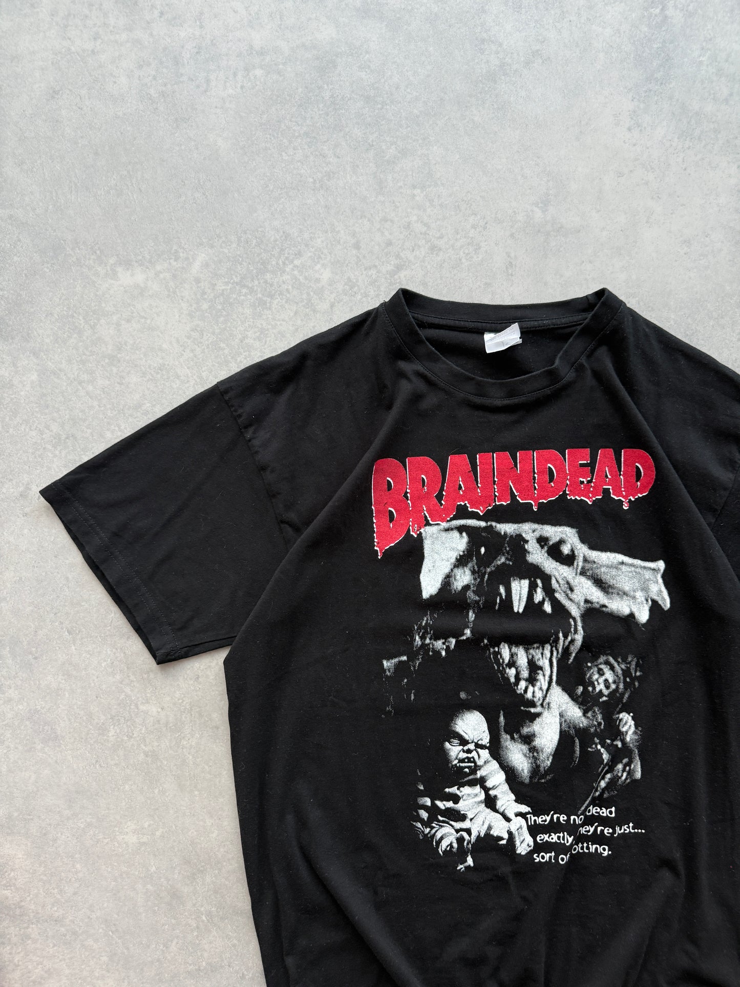 Braindead retro muška crna majica (L)