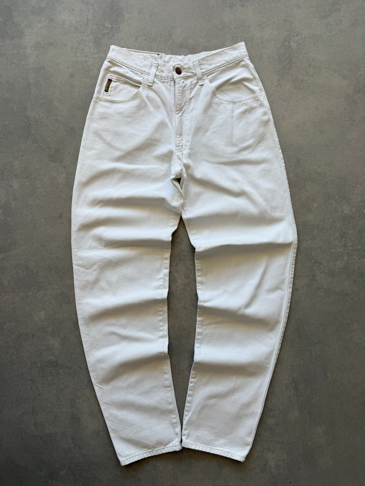 Armani Jeans vintage 2000s ženske bijele farmerke (32)