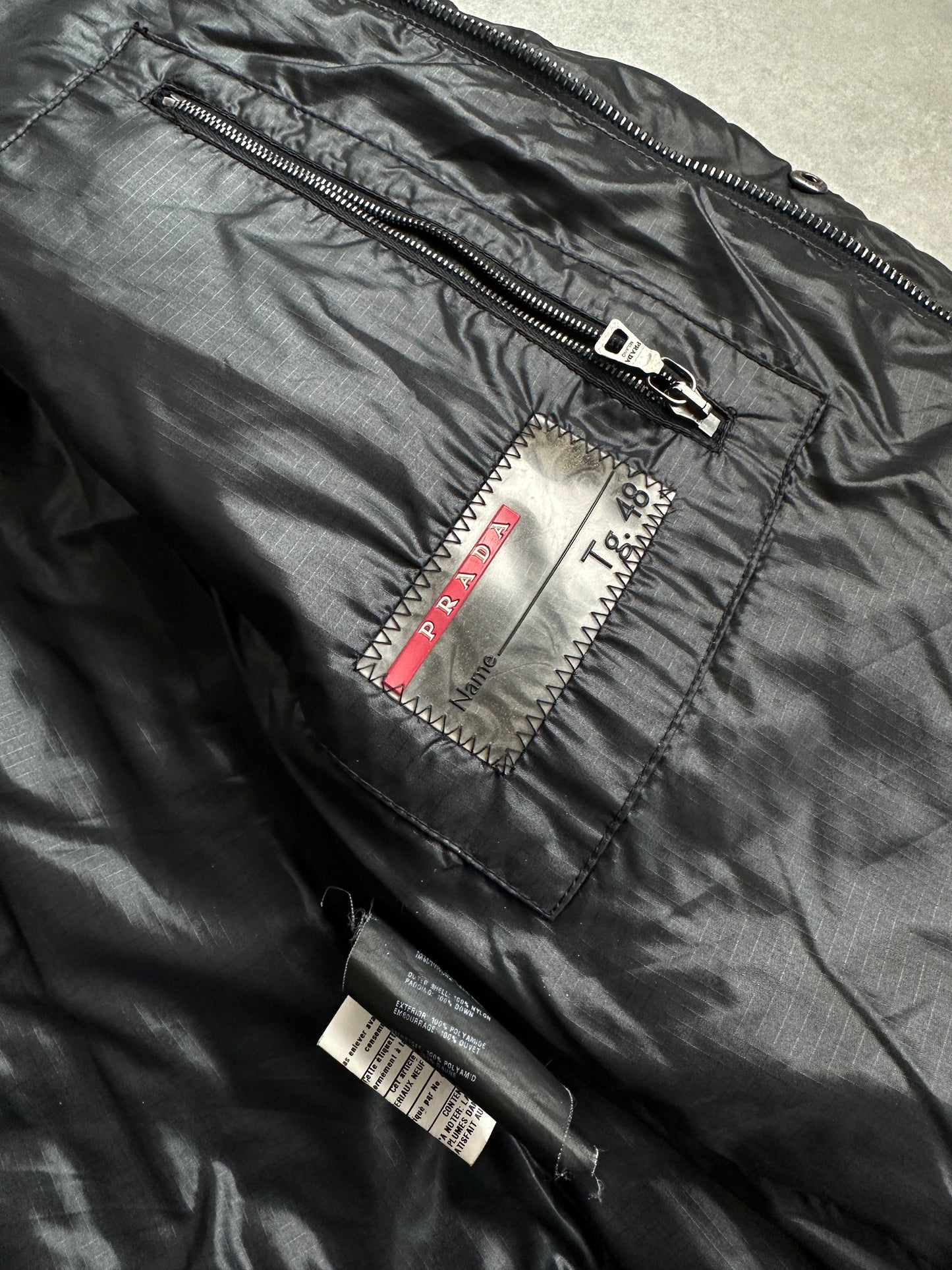 Prada Sport vintage Y2K muška puffer jakna (S)