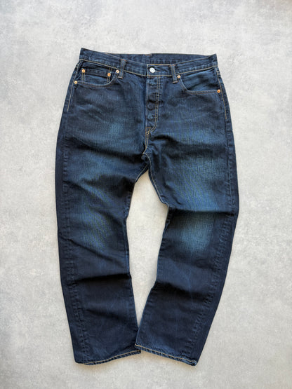 Levis 501 muške tamno plave farmerke (34x30)