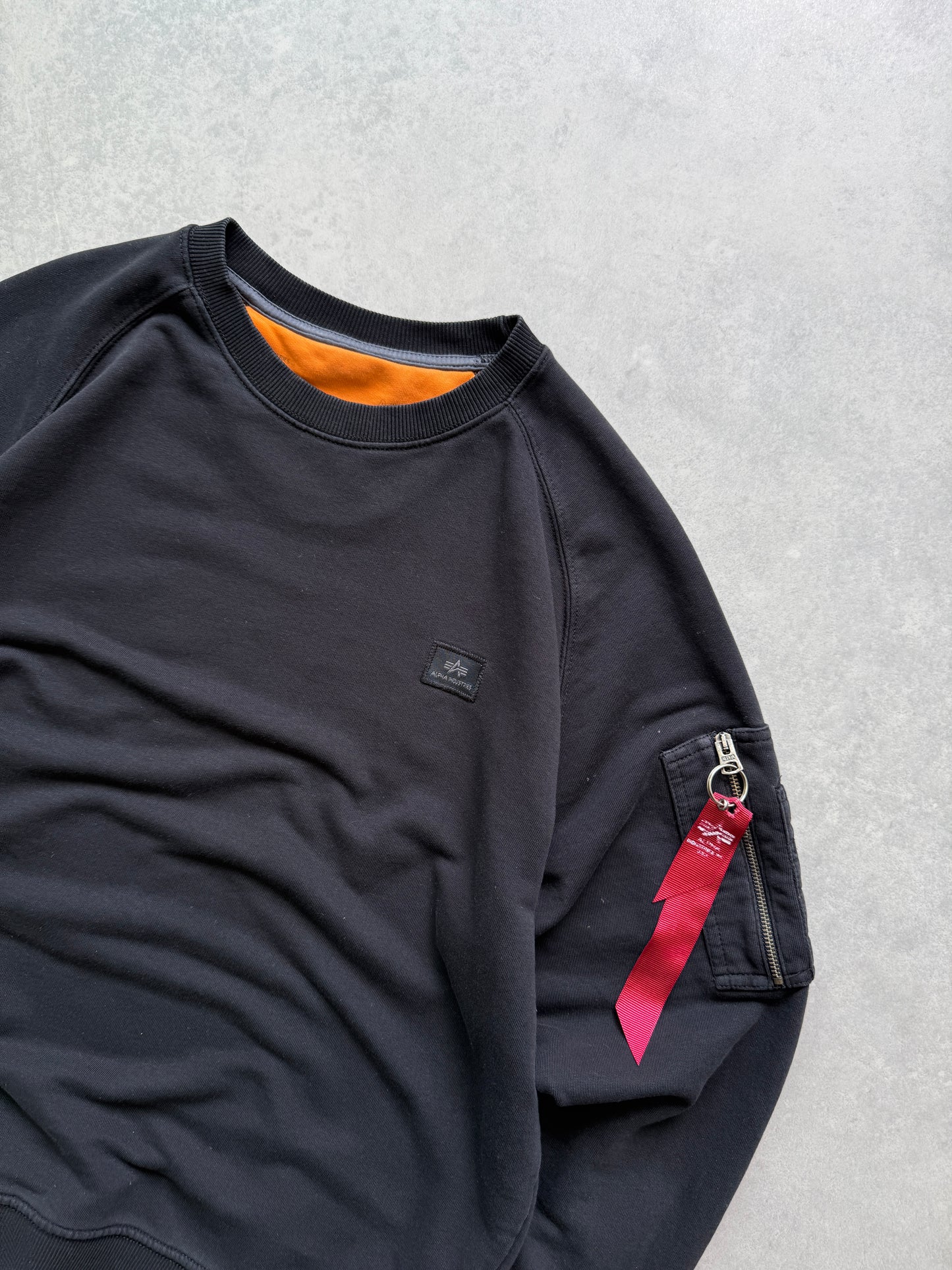 Alpha Industries muška crna dukserica (L)