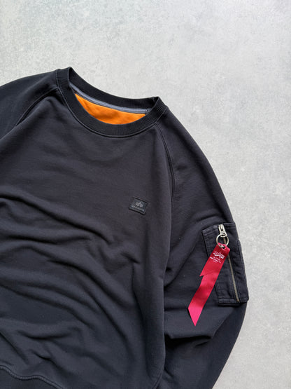 Alpha Industries muška crna dukserica (L)