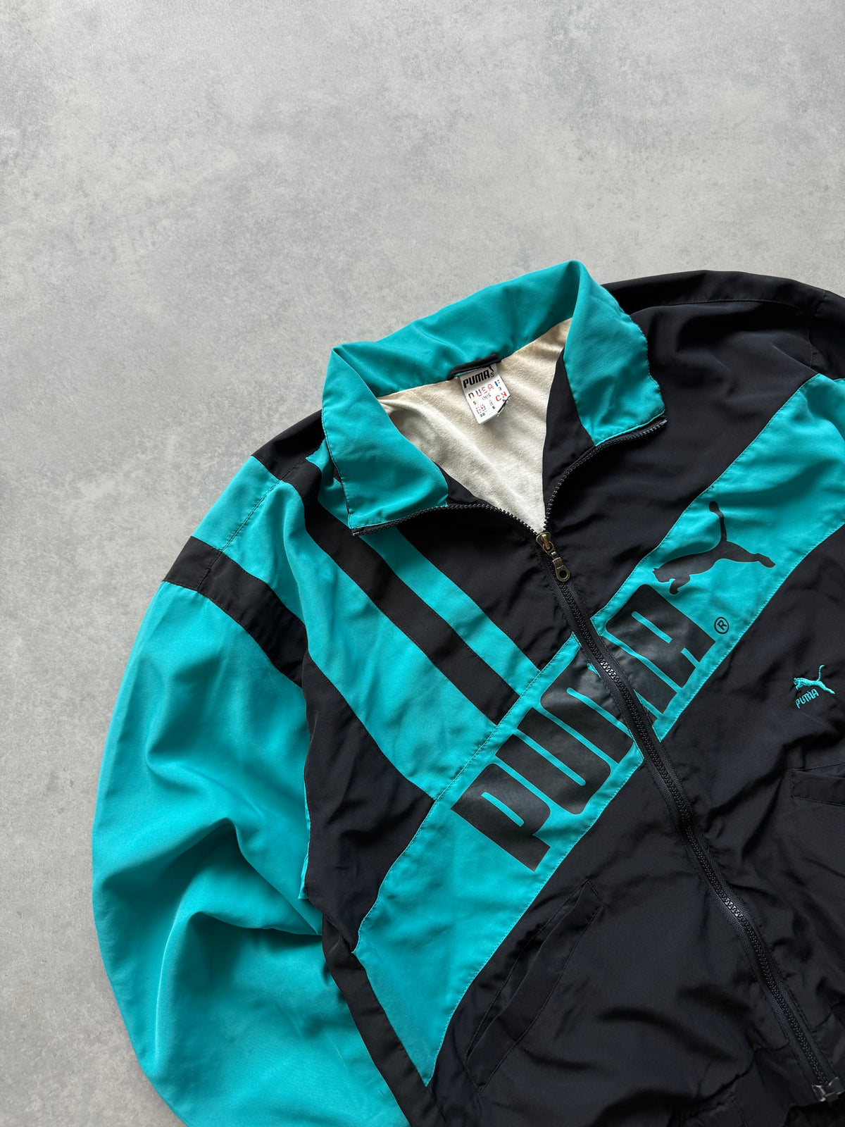 Puma vintage 90s muška zelena šuškava dukserica (M)