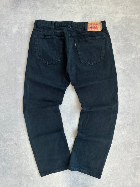 Levis 501 muške crne farmerke (38x32)
