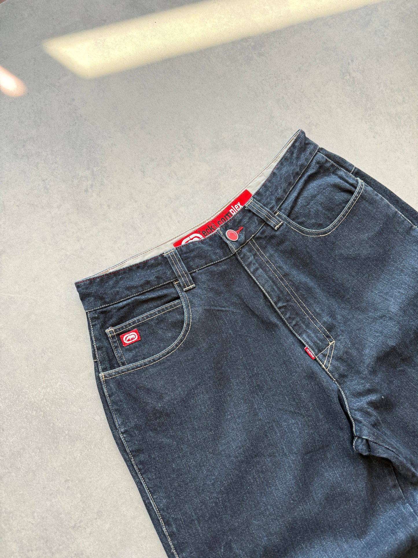 Ecko Complex 2000s Y2K muške baggy farmerke (34)