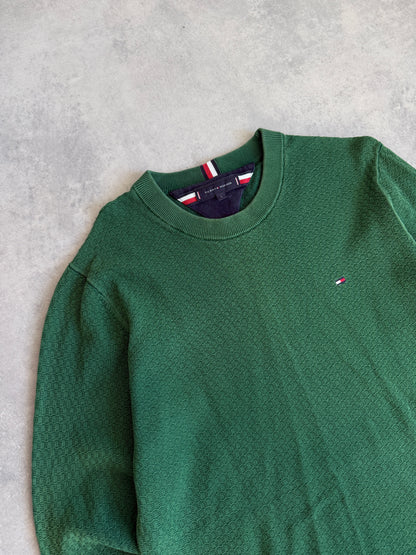 Tommy Hilfiger muški zeleni džemper (L)
