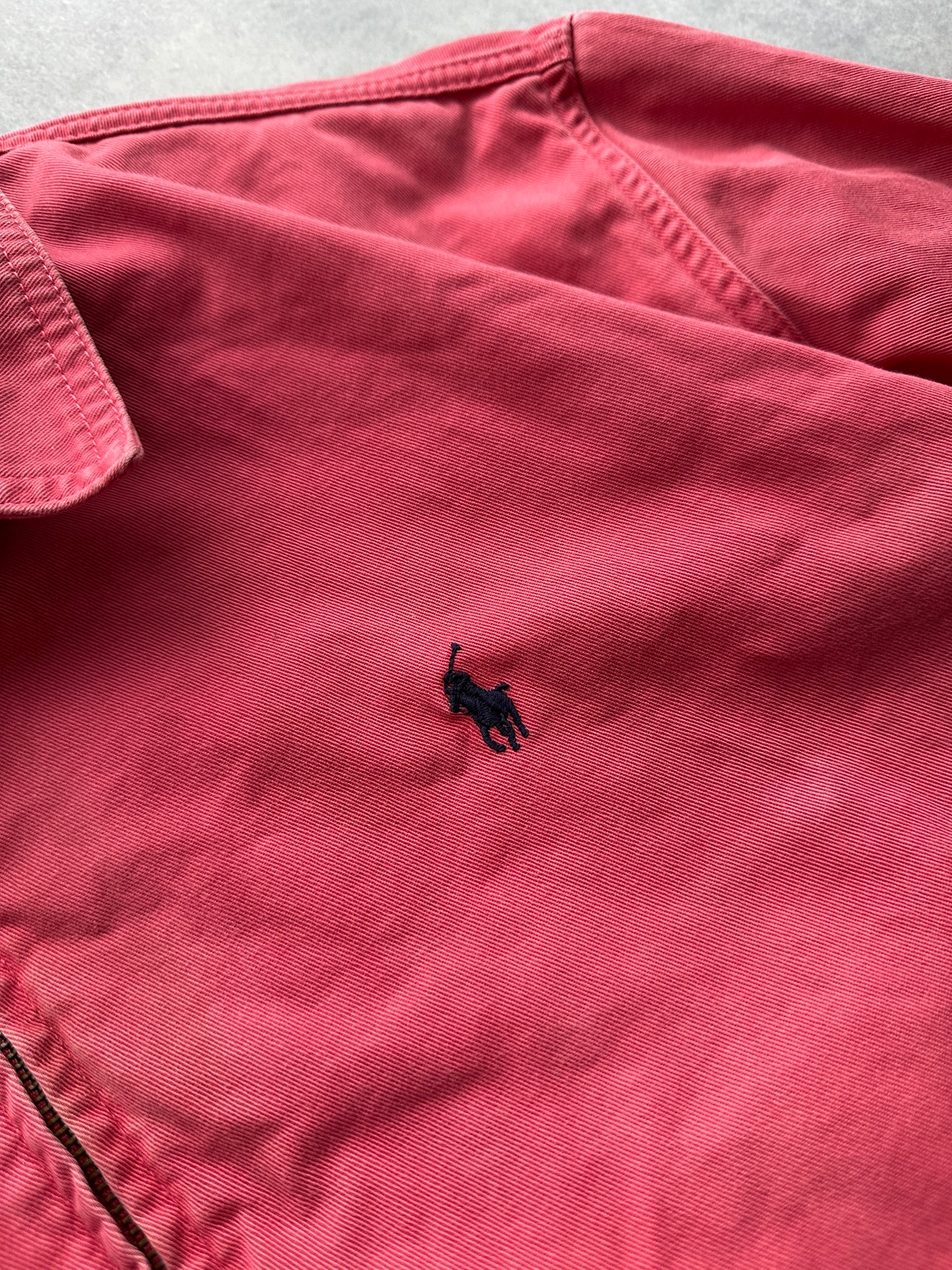 Polo by Ralph Lauren vintage muška roza harrington jakna (L)