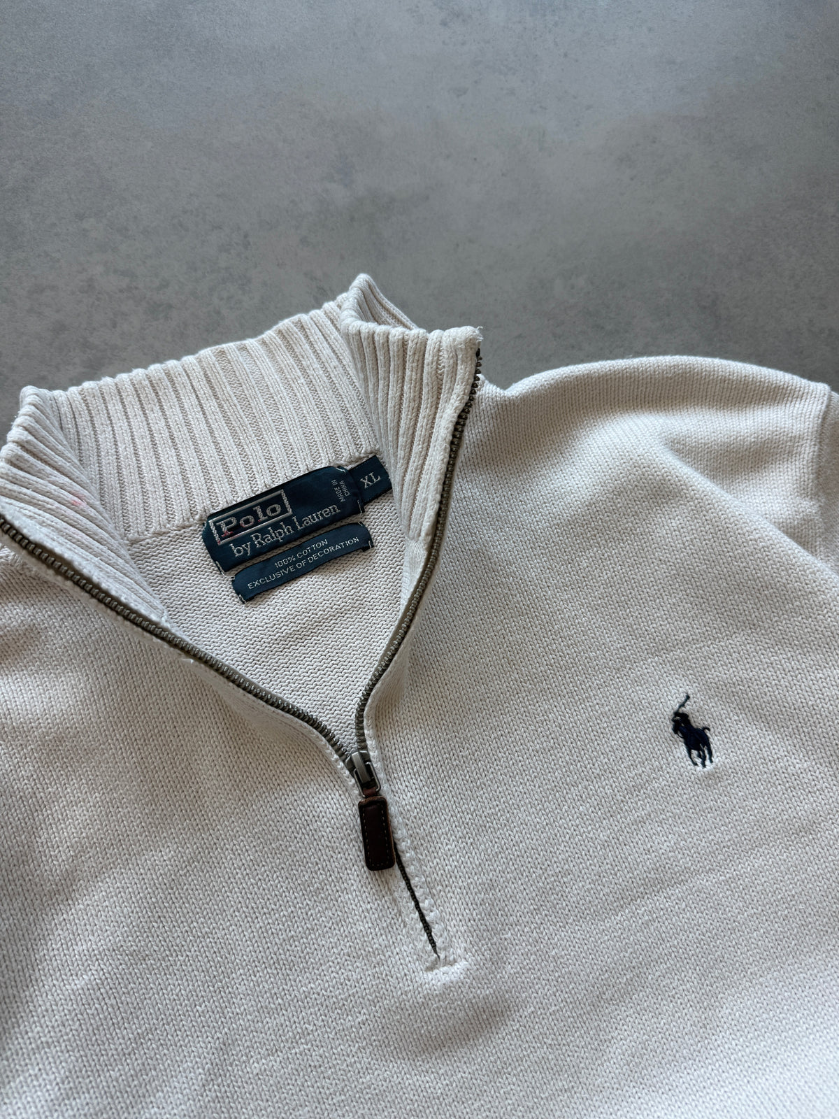 Polo by Ralph Lauren vintage muški 1/4 zip džemper (XL)