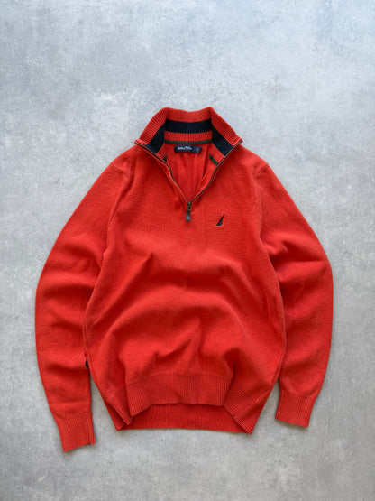 Nautica vintage muški 1/4 zip džemper (S)