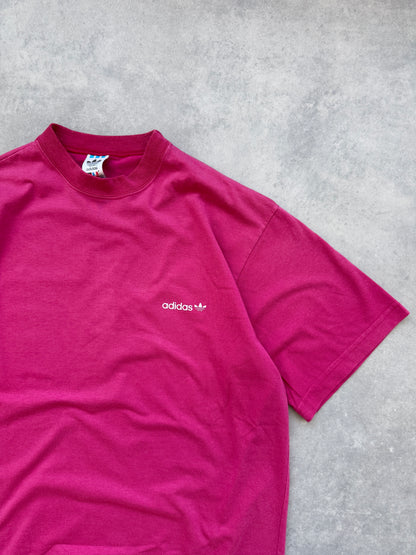 Adidas vintage 90s muška roza majica (M)