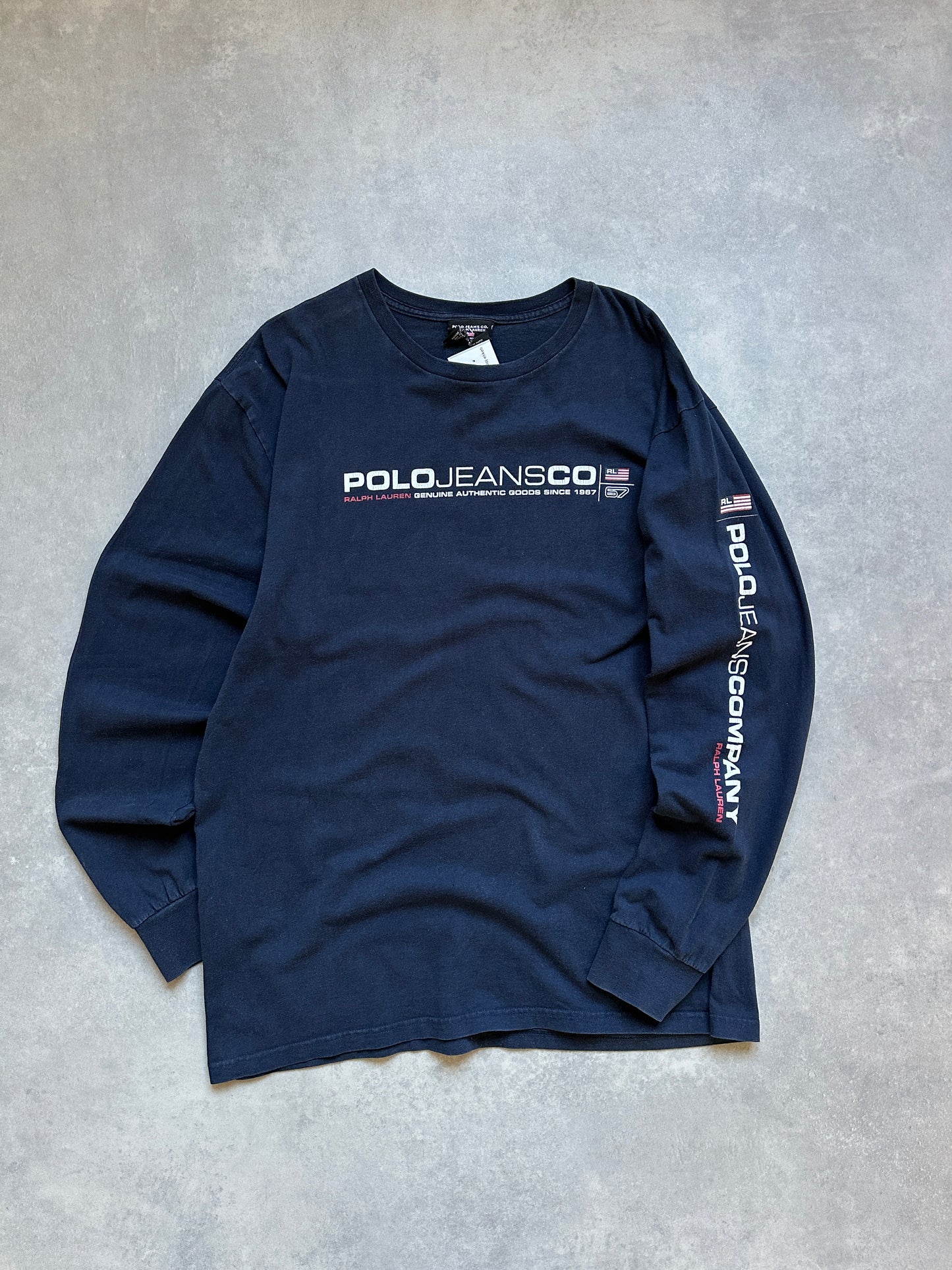 Polo Jeans Company vintage muška plava majica (L)