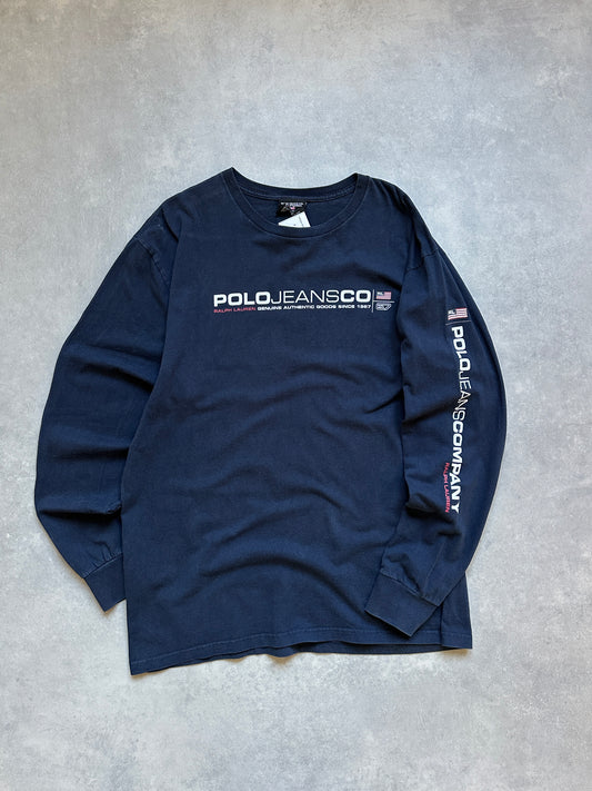 Polo Jeans Company vintage muška plava majica (L)