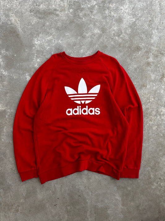 Adidas 2000s muška crvena dukserica (XL)