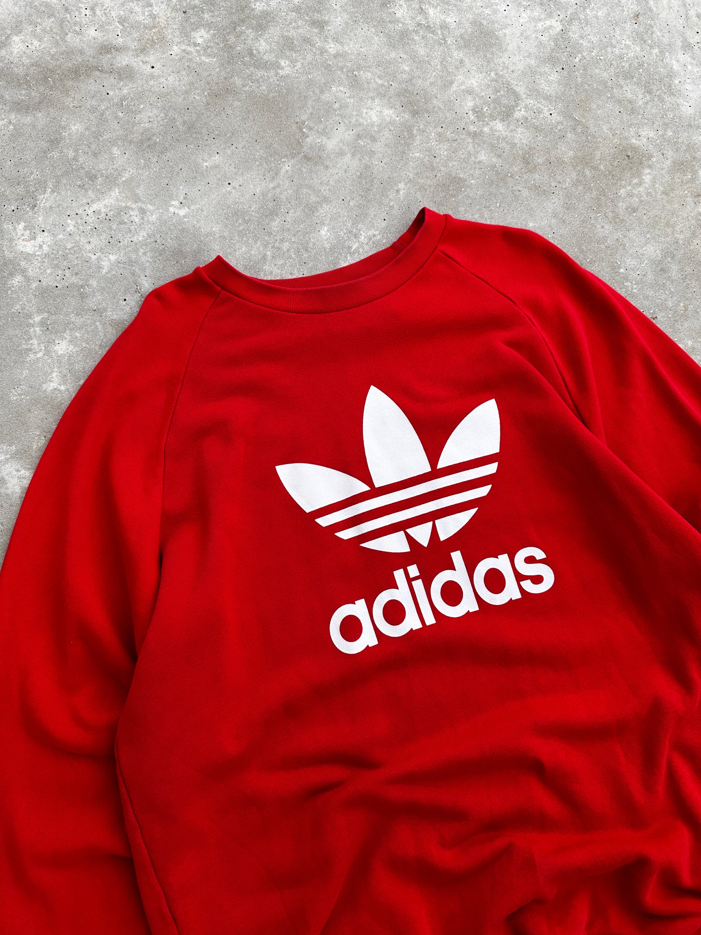 Adidas 2000s muška crvena dukserica (XL)