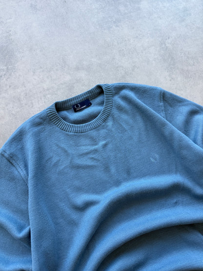 Fred Perry muški plavi džemper (L)