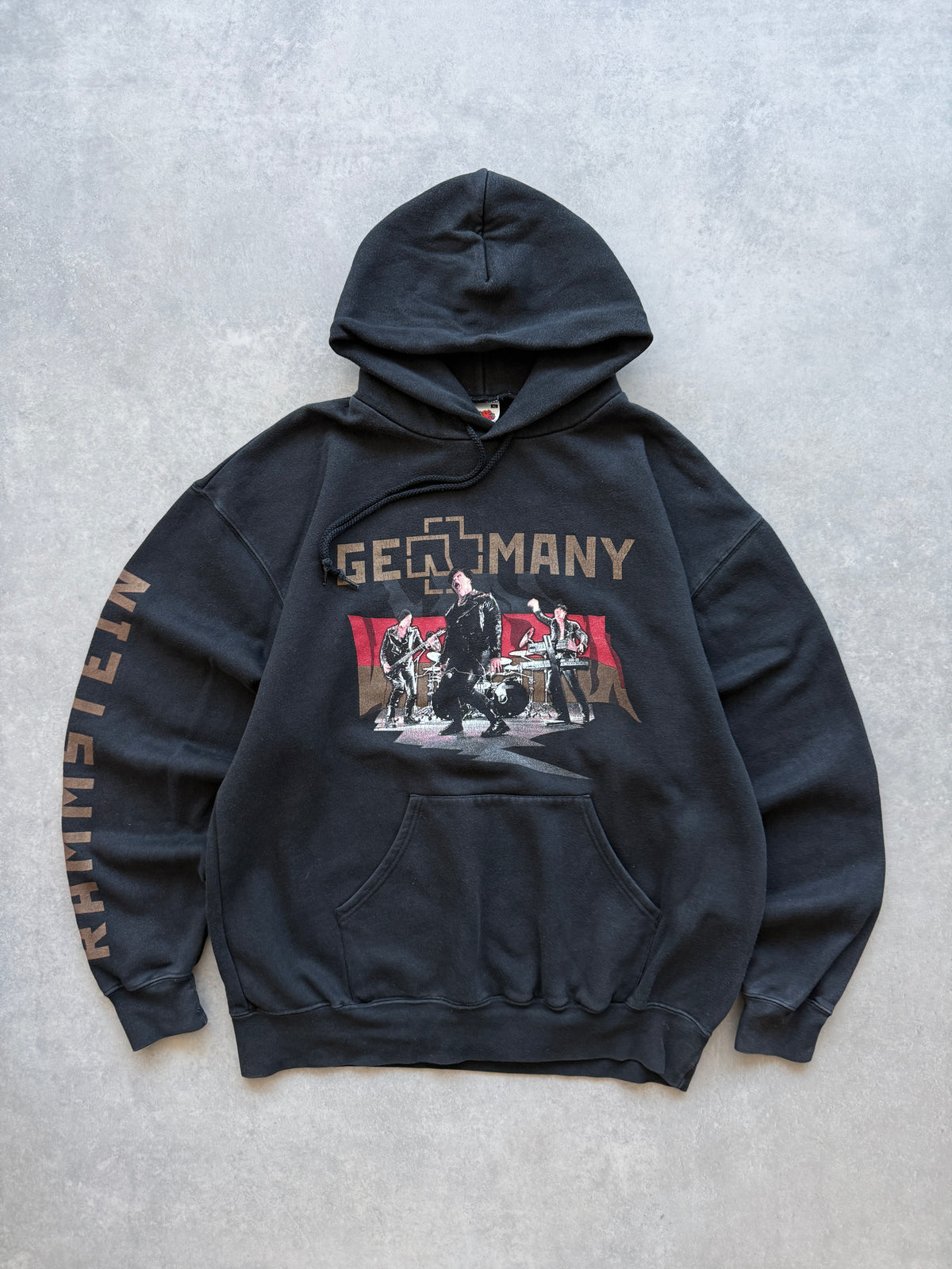 Rammstein Germany retro muška crna bend dukserica (XL)