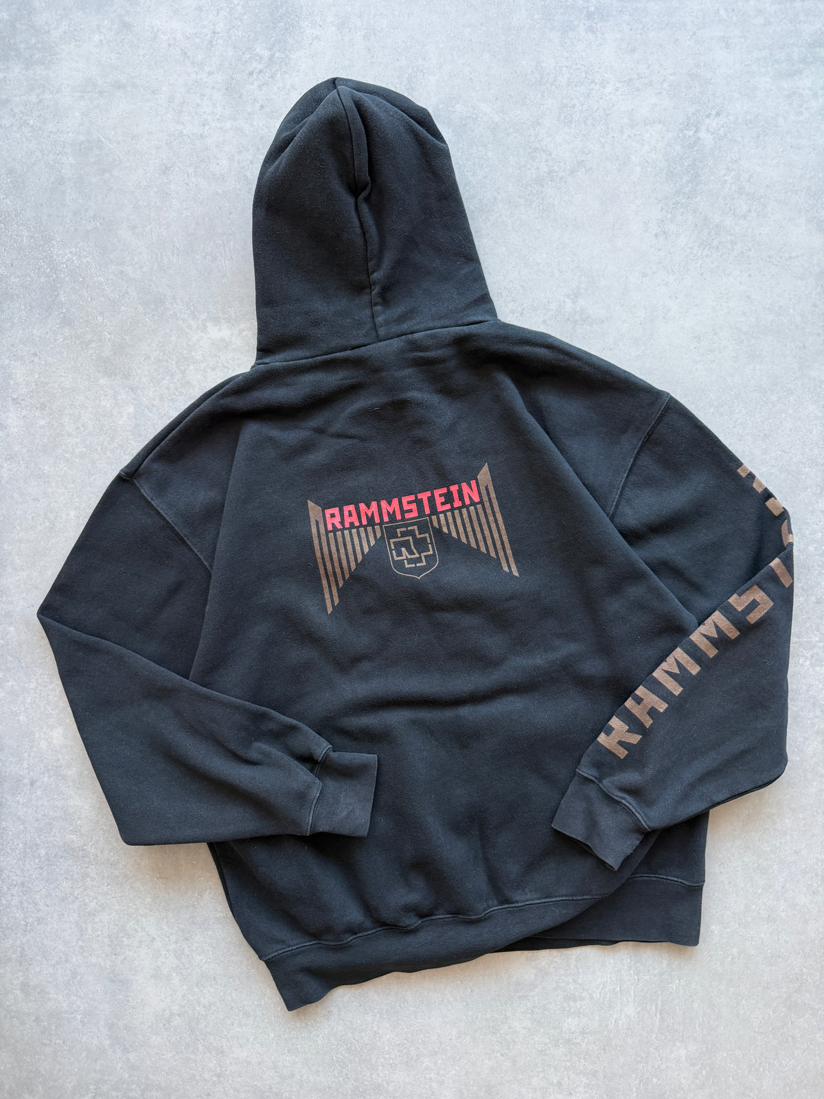 Rammstein Germany retro muška crna bend dukserica (XL)