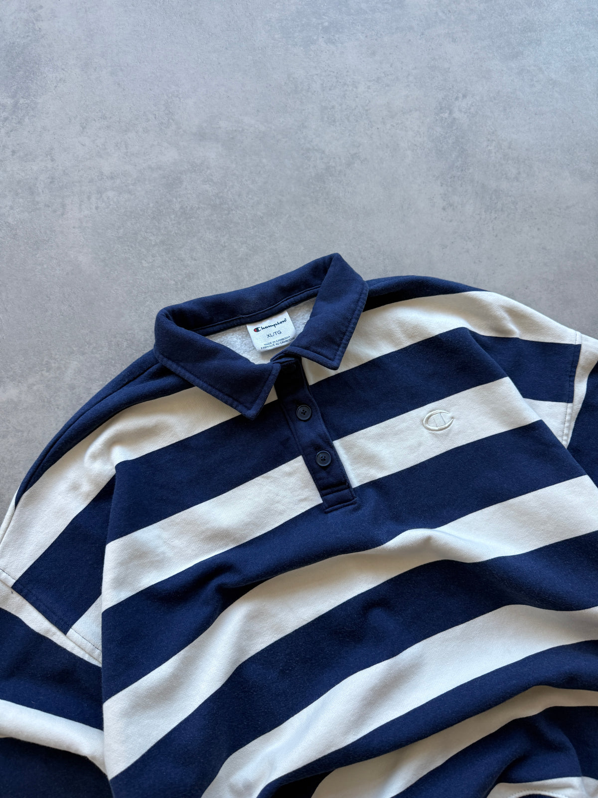 Champion retro muška prugasta dukserica (XL)