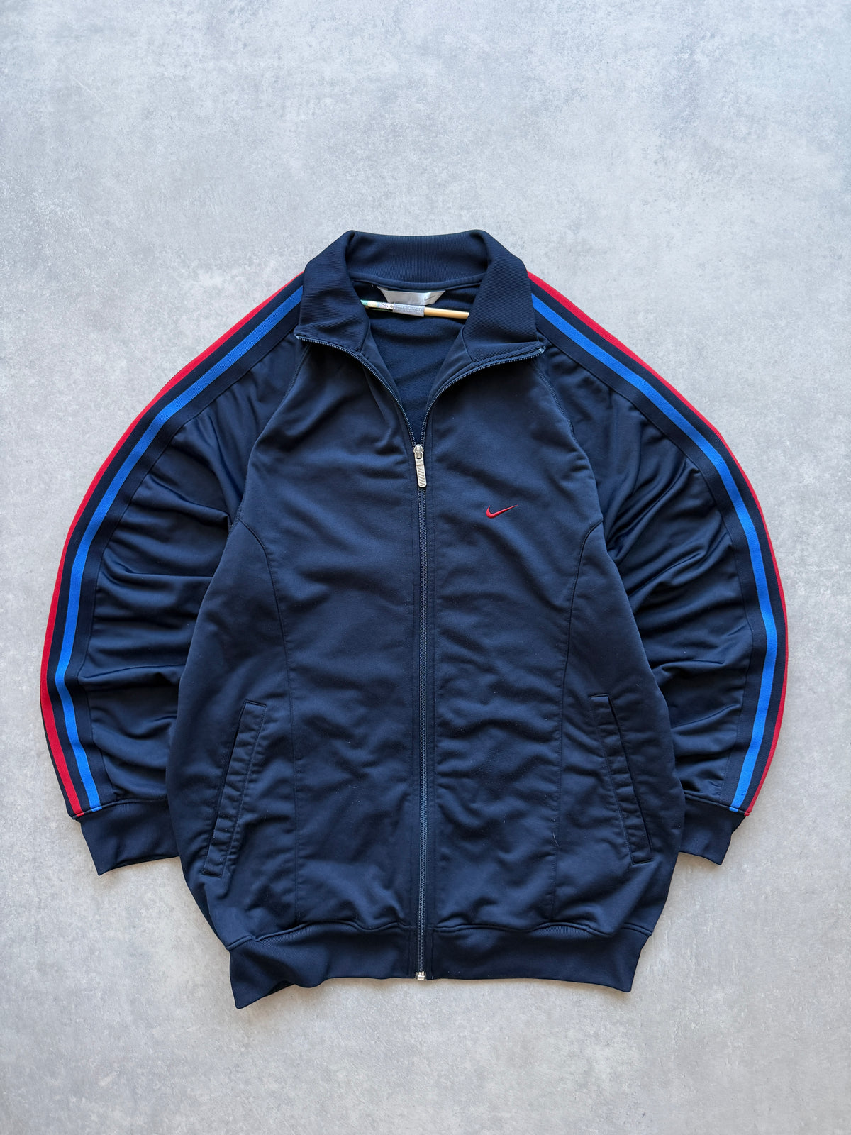Nike 2000s muška navy plava zip dukserica (L)