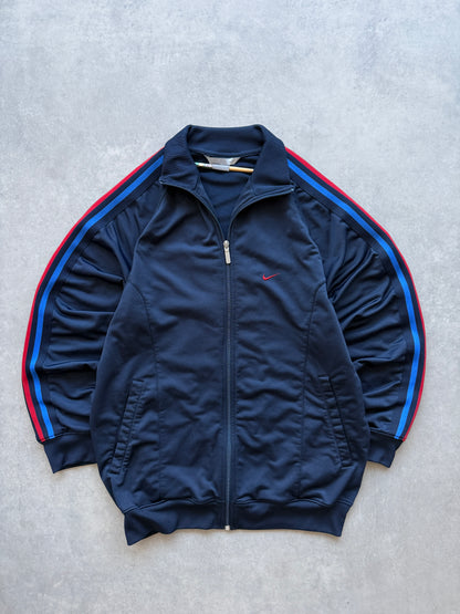 Nike 2000s muška navy plava zip dukserica (L)