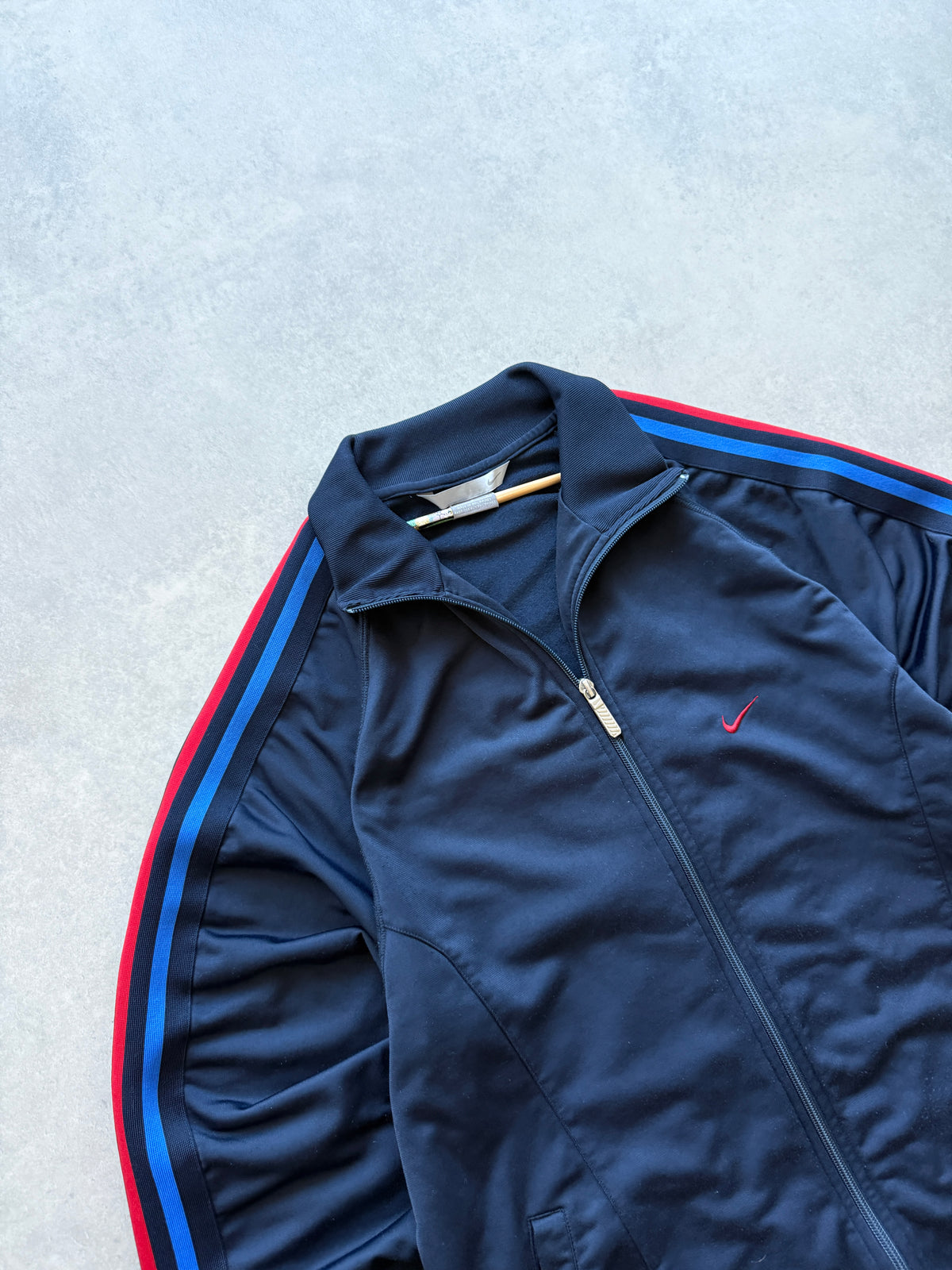 Nike 2000s muška navy plava zip dukserica (L)