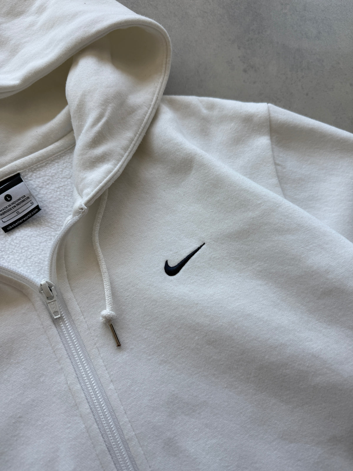 Nike muška basic bijela zip dukserica (L)