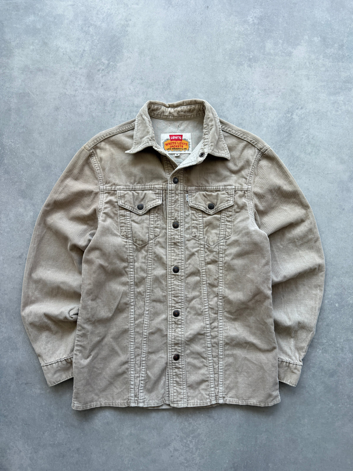 Levis vintage ženska bež samtena košulja (M)