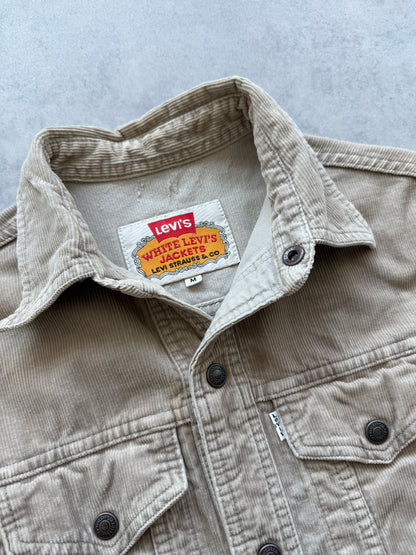 Levis vintage ženska bež samtena košulja (M)