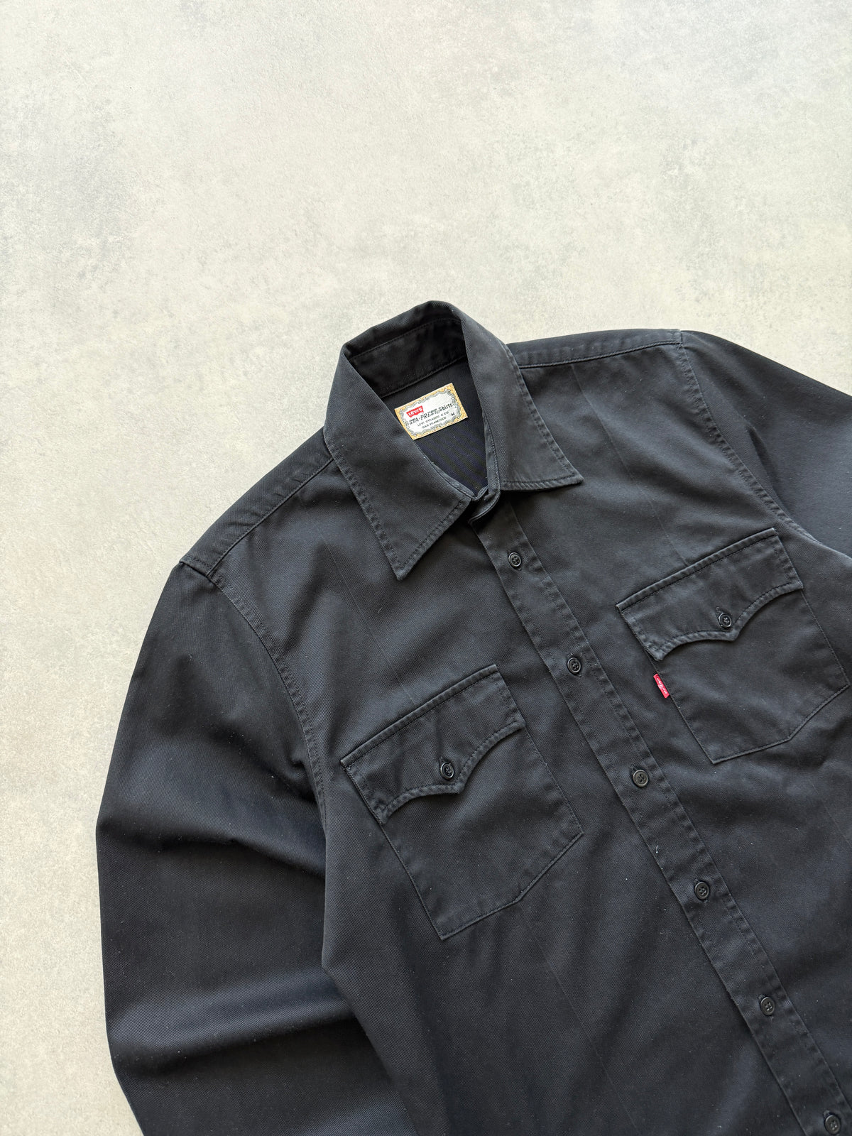 Levis Sta Prest vintage muška crna košulja (M)