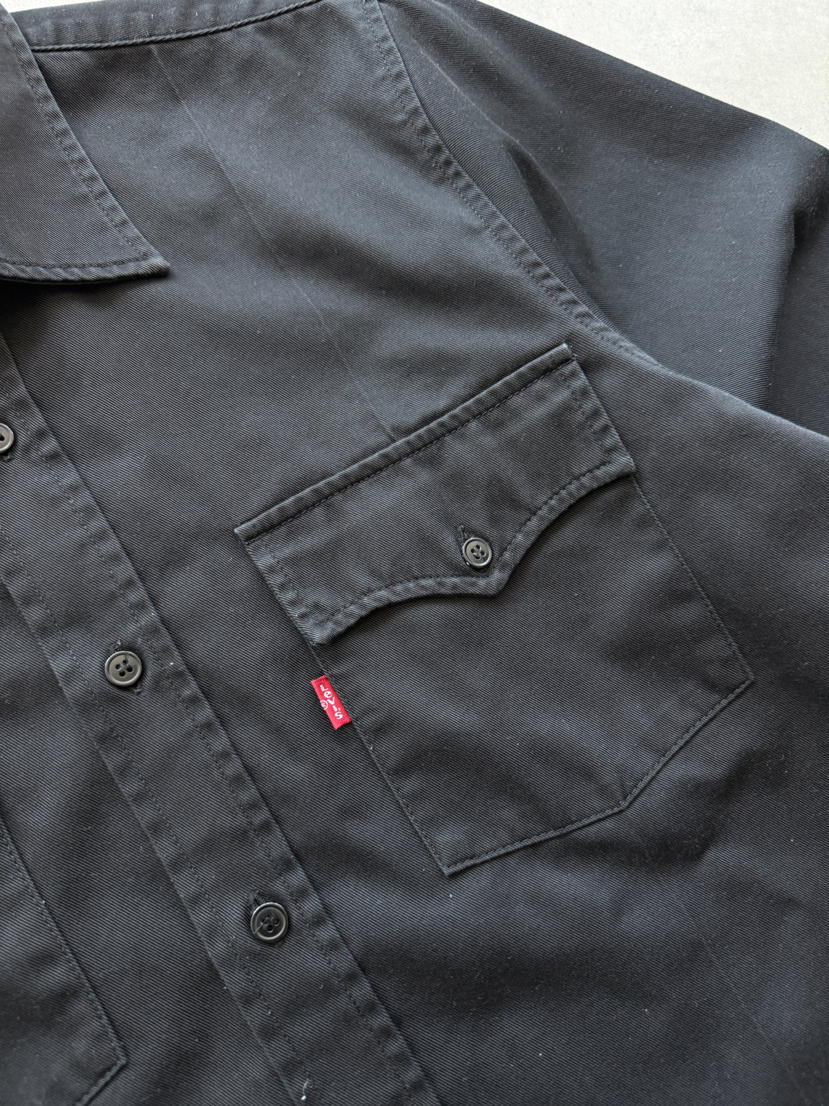 Levis Sta Prest vintage muška crna košulja (M)