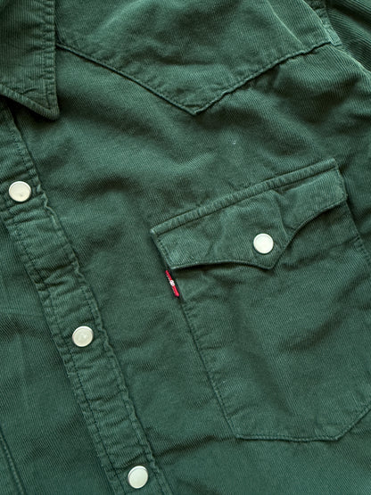 Levis retro muška zelena samtena košulja (L)