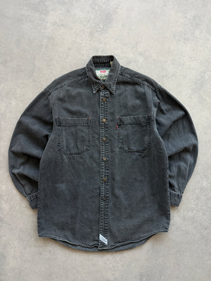 Levis vintage 90s muška washed black košulja (S)