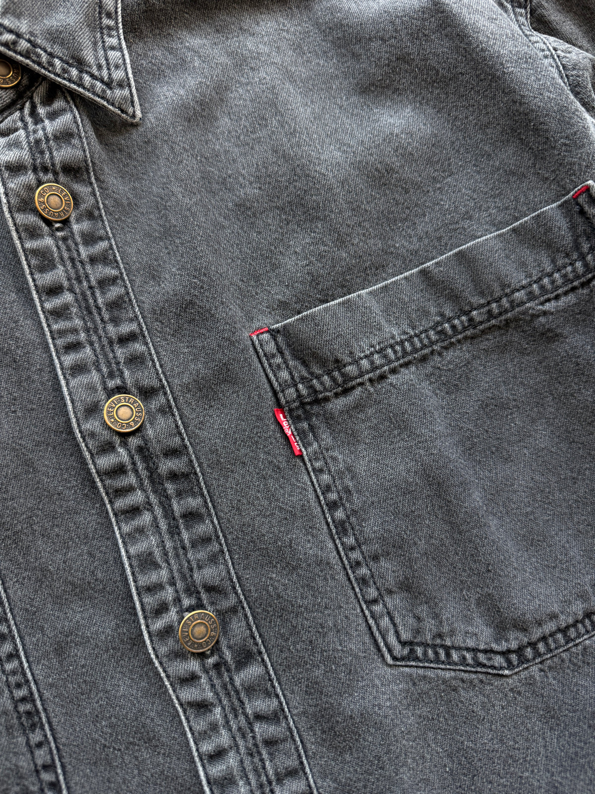 Levis vintage 90s muška washed black košulja (S)