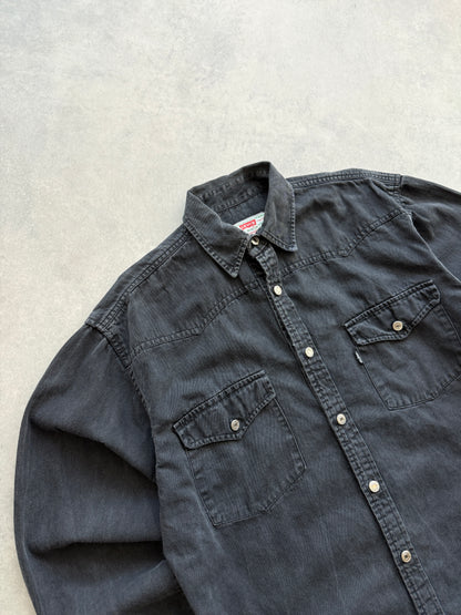Levis vintage 90s muška crna košulja (M)