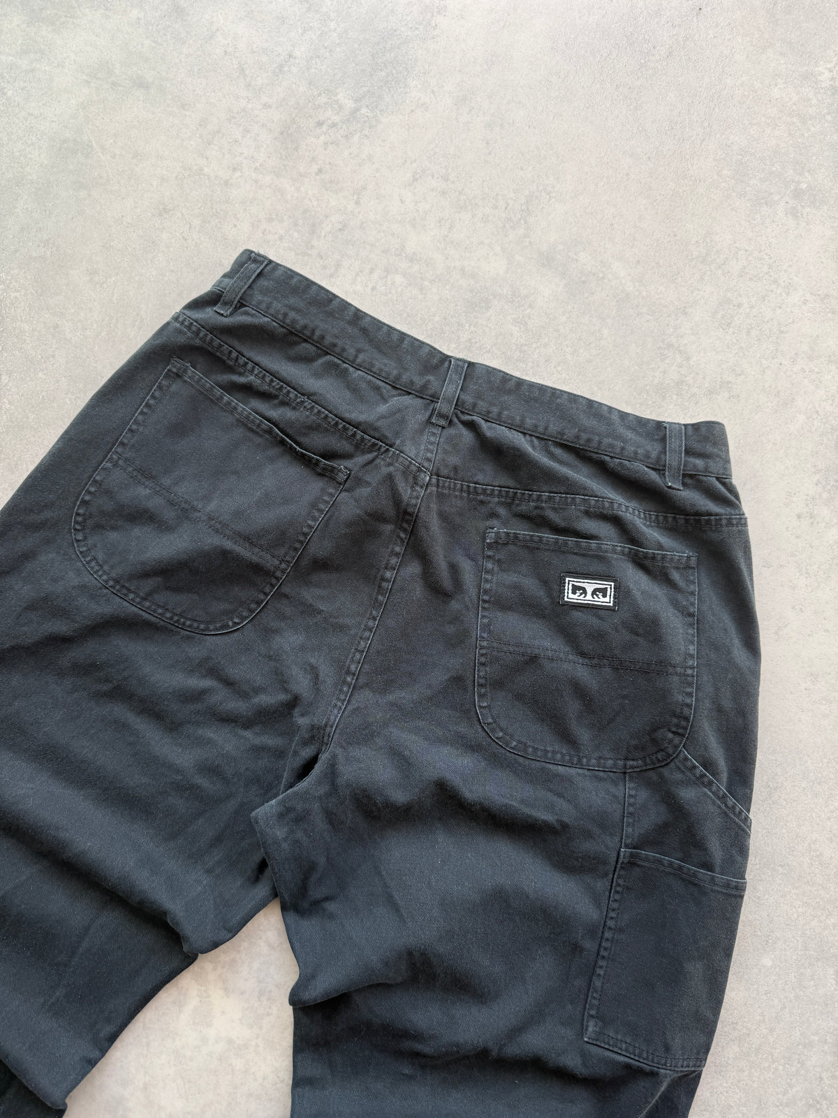 Obey muške crne baggy hlace (33)
