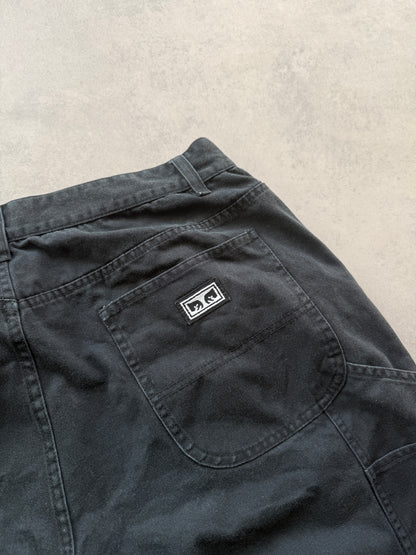 Obey muške crne baggy hlace (33)
