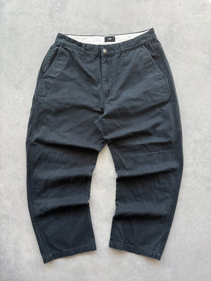 Obey muške crne baggy hlace (33)